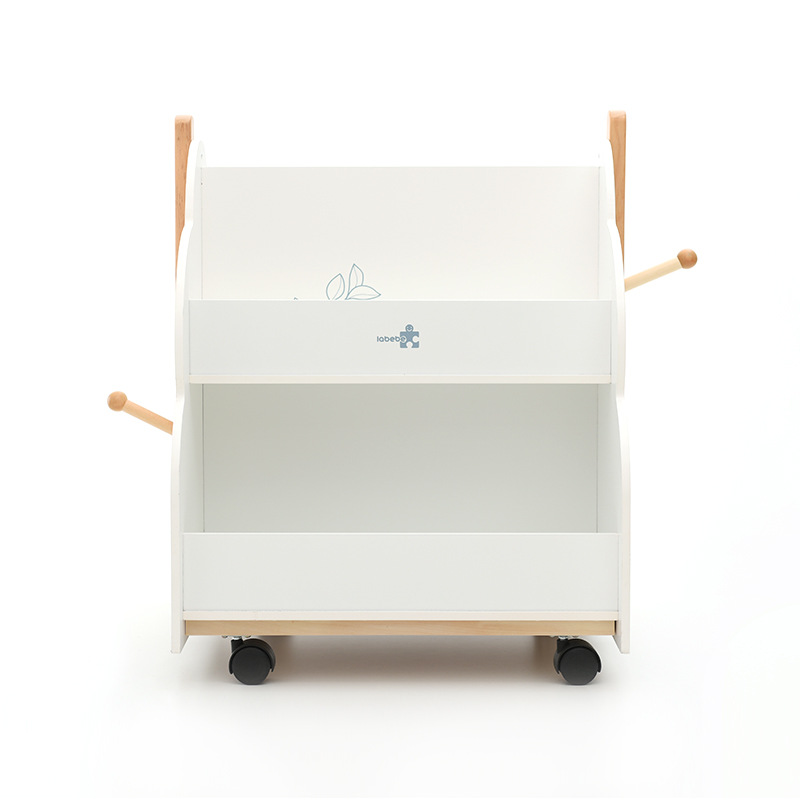 Wholesale Toy Storage Box White Bookshelf Children's Multi-layer Storage Cabinet 