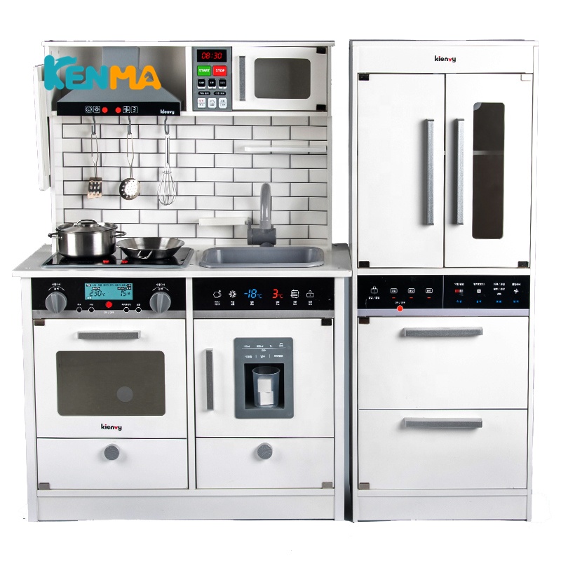 Big Wooden Kitchen Toys Play Set Pretend Play Toys 