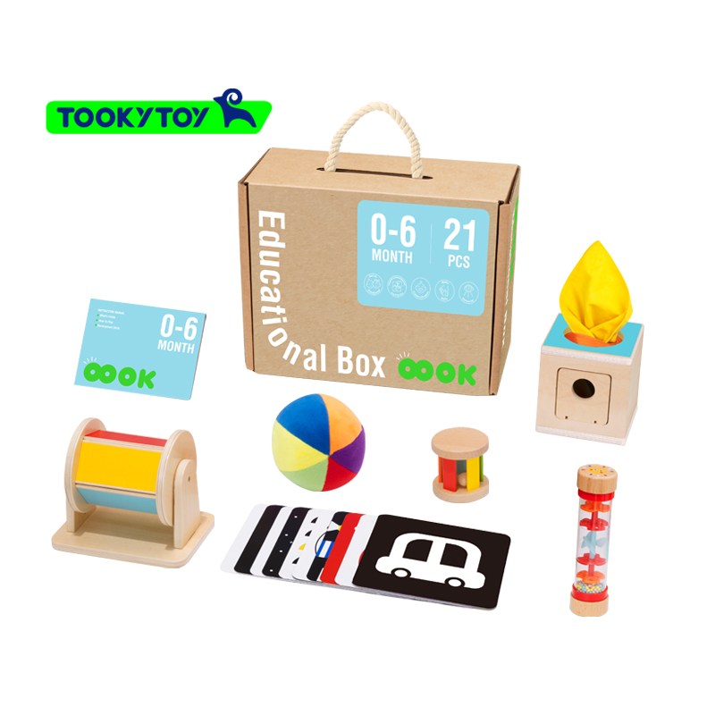 Early Education Box Cognitive Card Toy Hourglass Montessori Early Education Toys 0-6m Educational Box 